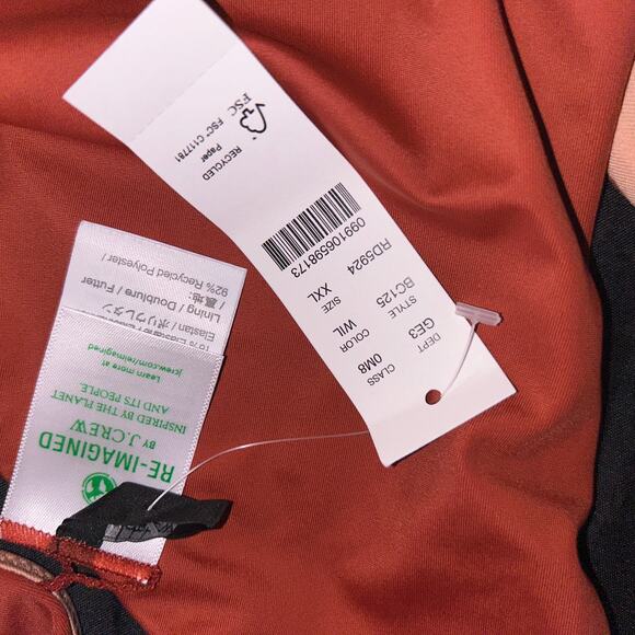 New J. Crew Curved Waist Cheeky Bikini Swim Bathing Suit Bottom Women's Size XXL - Picture 6 of 8